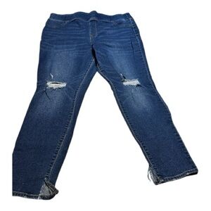 Old Navy Dark Blue Ripped Jeans